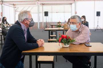 Brindis navideño del Cabildo con los medios de comunicación de Gran Canaria/TA y Acfi Press.